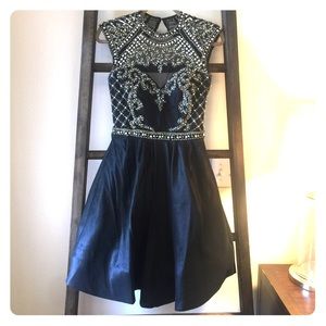 Sherri Hill Black Cocktail Dress